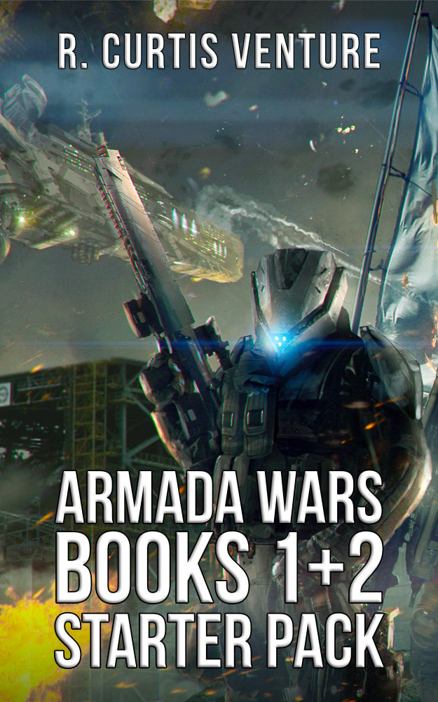 Front cover of Armada Wars Books 1+2 Starter Pack